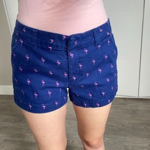 Fun flamingo shorts!